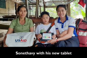 Sonethavy with his new tablet