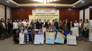 Photo caption: The hand-over of Mental Health and Psychosocial Support (MHPSS) awareness materials, 24 August 2023. Photo credit: Souliya Ounavong - USAID Okard Communication and Liaison Officer.